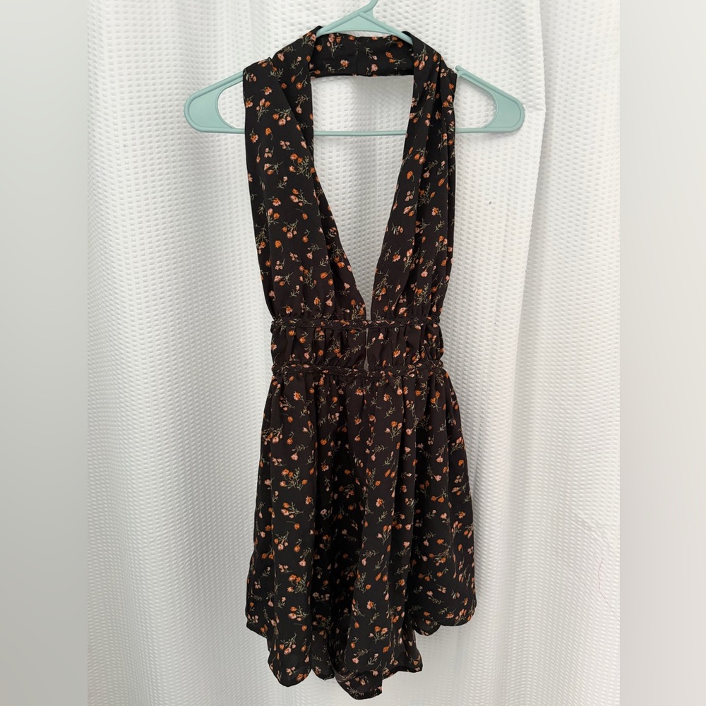 Floral Halter Dress